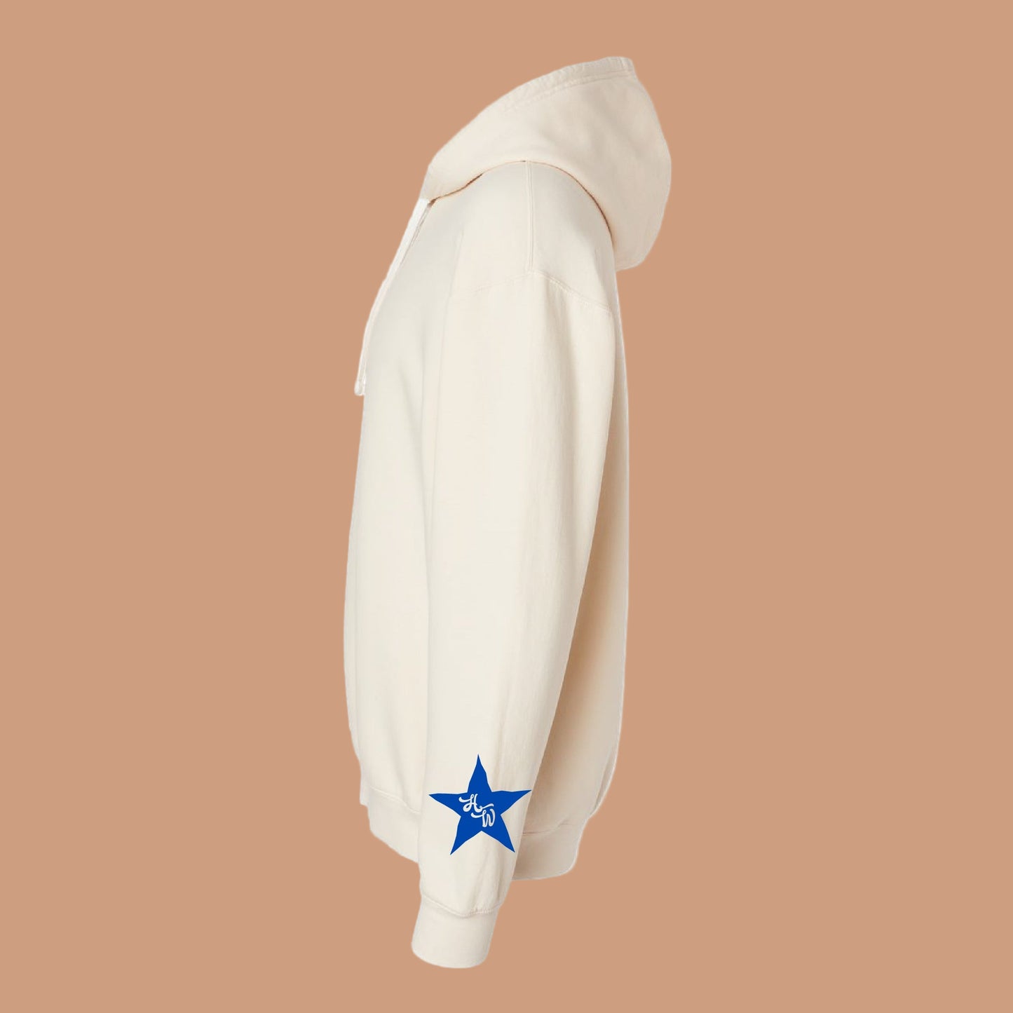 HW Blue Star - Ivory Comfort Colors Hoodie