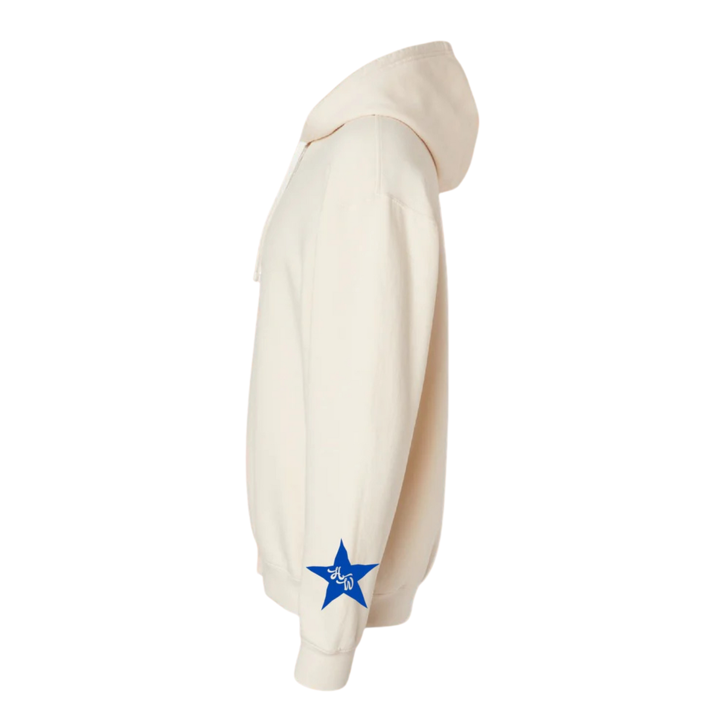 HW Blue Star - Ivory Comfort Colors Hoodie