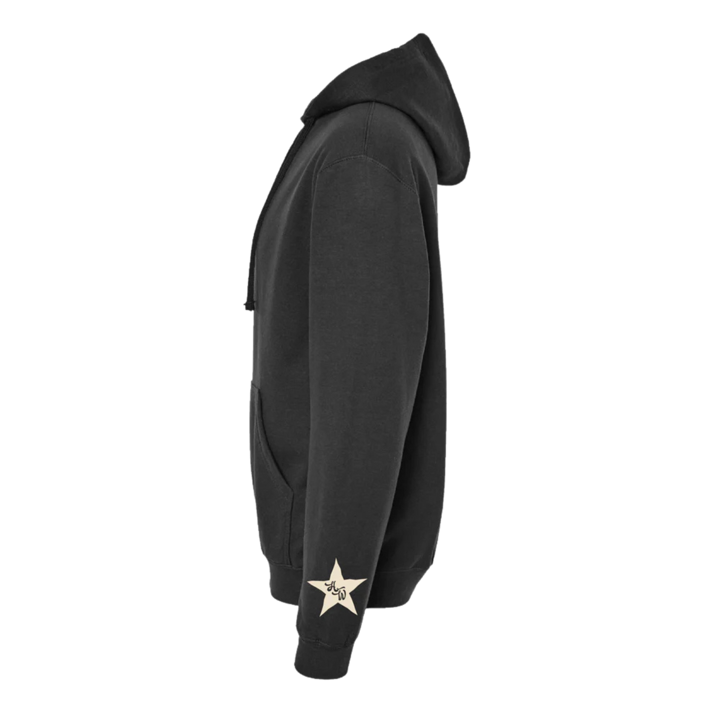 HW Blue Star - Black Comfort Colors Hoodie