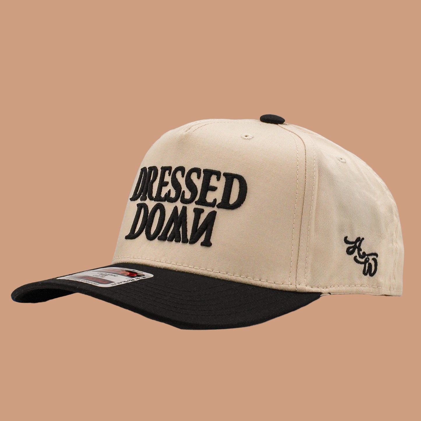 Dressed Down 5 Panel Snapback -BLACK/NATURAL