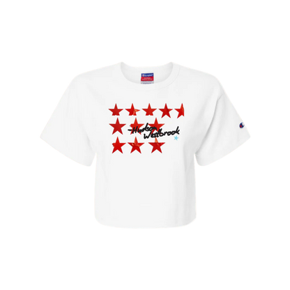 Red Star Crop Top