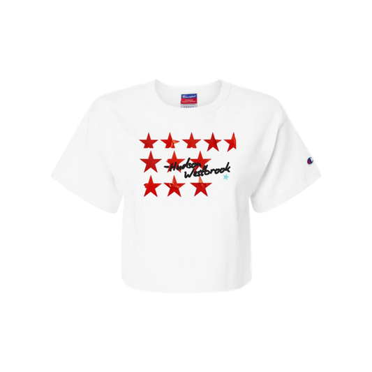 Red Star Crop Top
