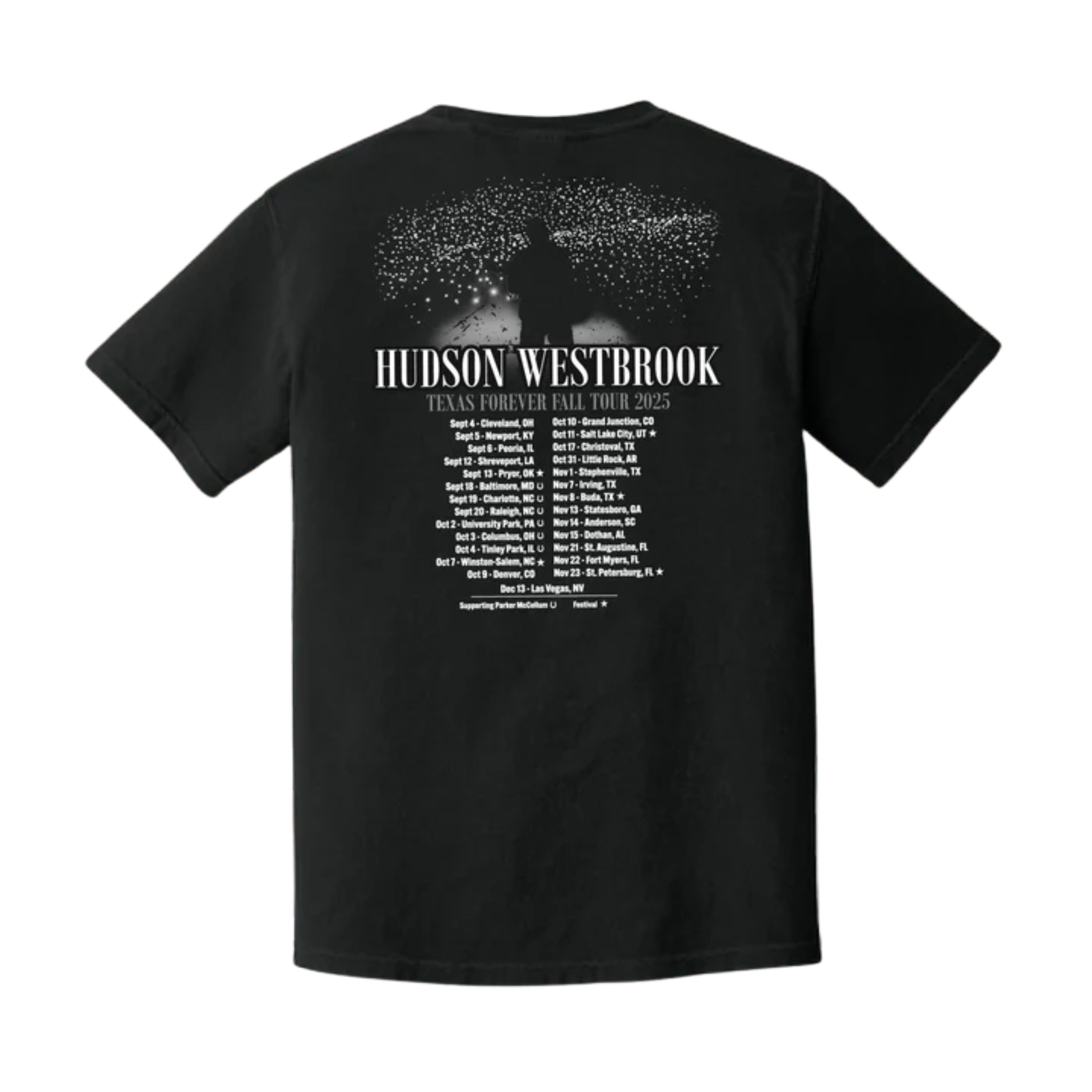 Texas Forever Fall Tour 2025 Tee – Comfort Colors Adult Tee