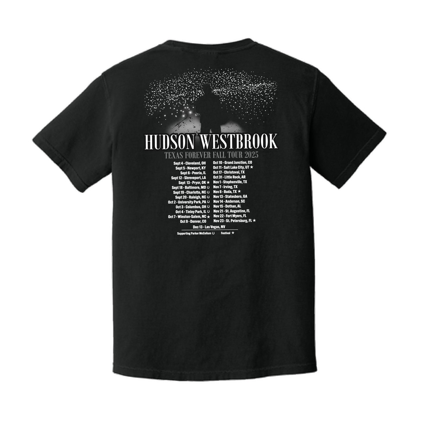 Texas Forever Fall Tour 2025 Tee – Comfort Colors Adult Tee