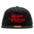 Hudson Westbrook Design - Richardson 256 Rope Cap - BLACK with RED HW