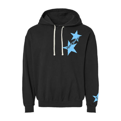 HW Blue Star - Black Comfort Colors Hoodie