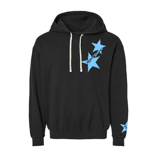 HW Blue Star - Black Comfort Colors Hoodie
