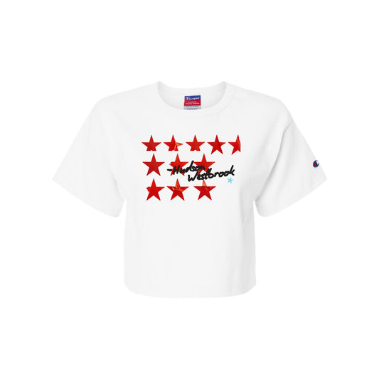 Red Star Crop Top